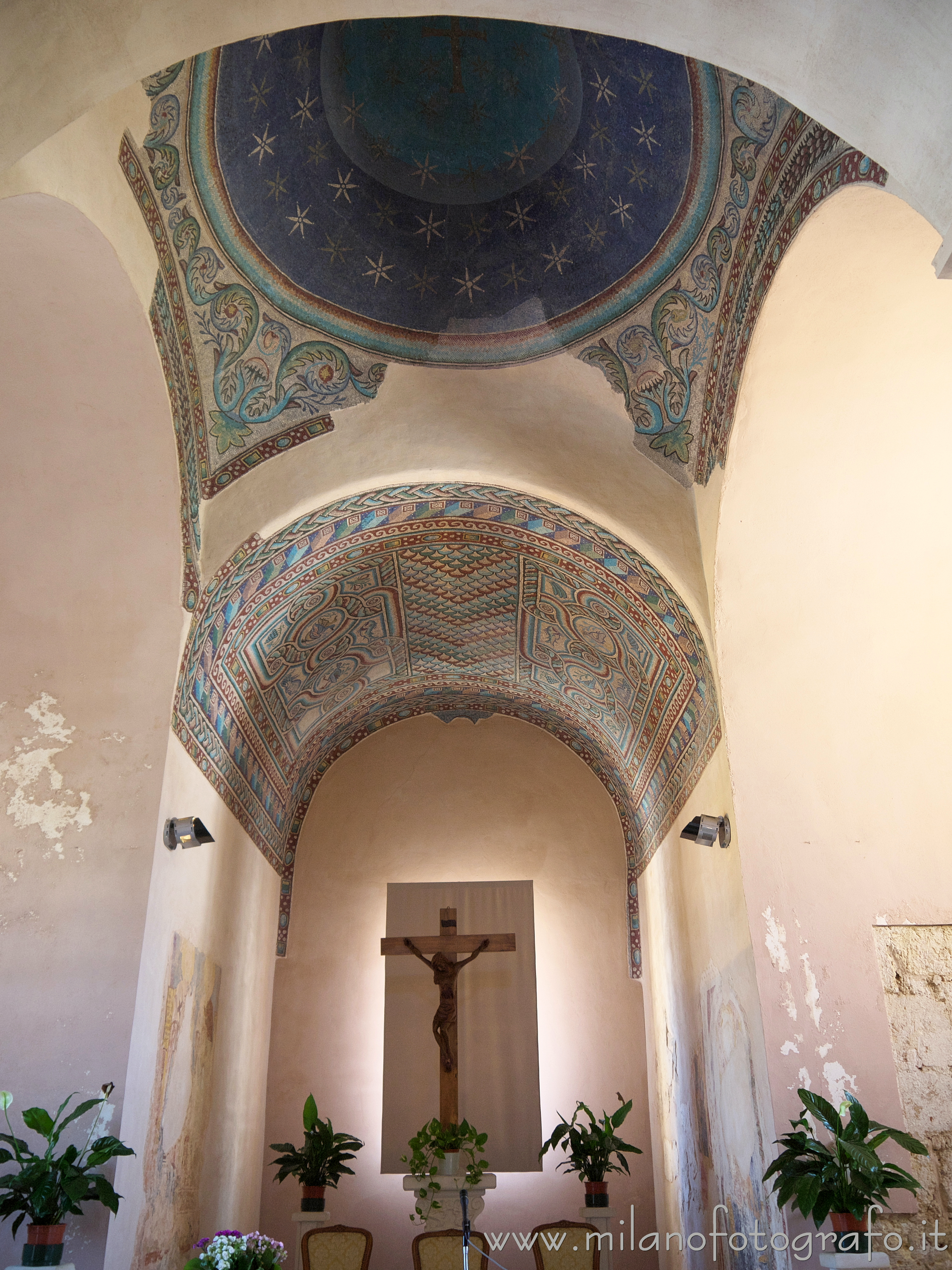 Casarano (Lecce, Italy) - Presbytery and apse  of the Church of Santa Maria della Croce